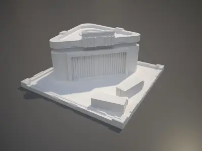 Futuristic Supply Center 3D print model