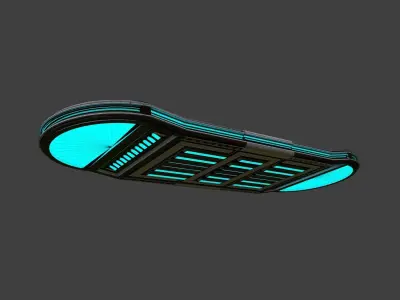 Futuristic Hoverboard 3D model