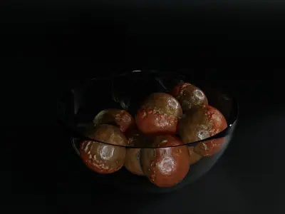 Realistic Game-Ready Meatball Low-poly 3D model