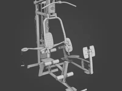 Home Gym-Exercise Equipment-11 Low-poly 3D model