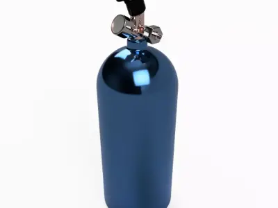 3D Printable NOS bottle hi-poly 3D print model