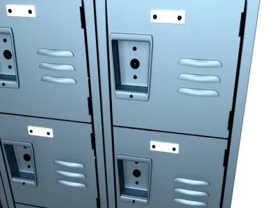 metal locker 3D model