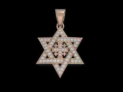  Star Pendant 3D print model