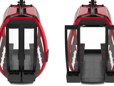 Cableway D-Line 3D model