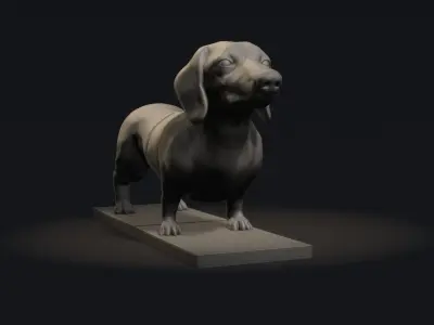 Dachshund Book-holder 3D print model