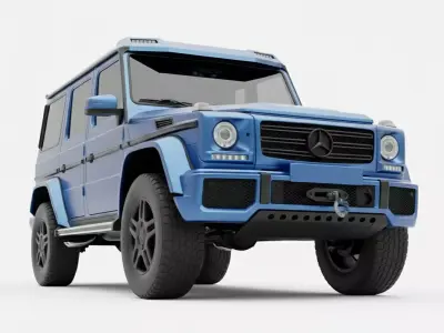 G-Class Inspired Modern Luxury Off-Road SUV Low-poly 3D model