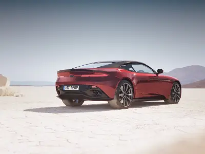 Luxury English sport car unbranded 3D model