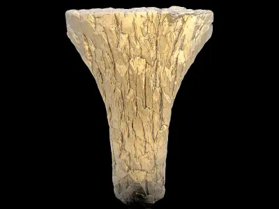 Rock ring   gold jewelry 3D printable model 3D print model