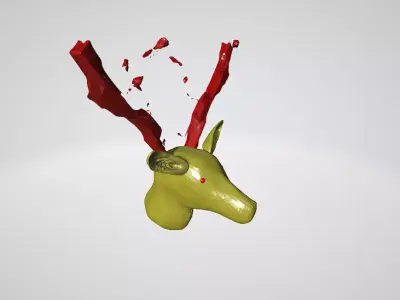 Head Of Deer 3D model