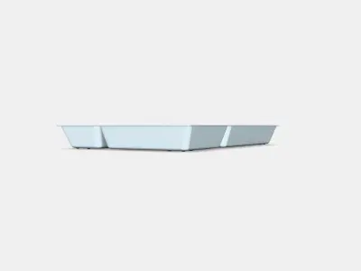 UPPDATERA Cutlery tray 1 Low-poly 3D model