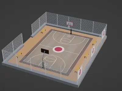 Basketball Stadium - Japan Low-poly 3D model