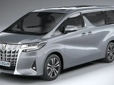 Toyota Alphard base 2023 3D model