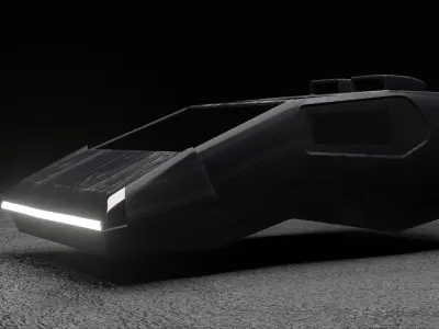 SCI FI CAR FUTURISTIC Low-poly 3D model