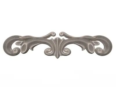 3D Carving Plaster Molding Decoration Shahin Low-poly 3D model