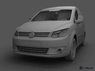 Volkswagen Caddy Kasten 2010 3D model