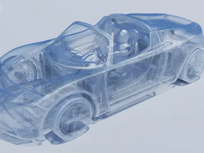 Tesla Roadster RC 3D print model