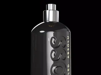 boss perfume bottled absolu 3D model