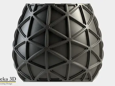 TRINAGULAR POT AND DODECAHEDRON POT 3D print model
