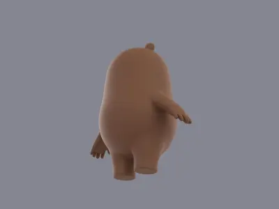 Bear Character 3D model buy
