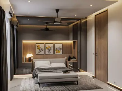 Modern Apartment Interior Detail Scene  3D model