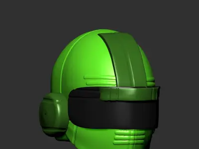 helmet high ver 3 poly sculpt 3d printable 3D model
