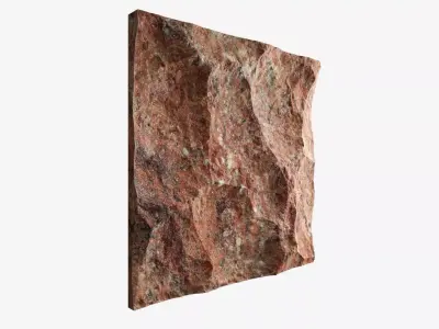 496-RockPanel piece of rock 3D model