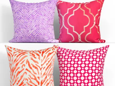 50 Decorative set pillow 400-449 3D model