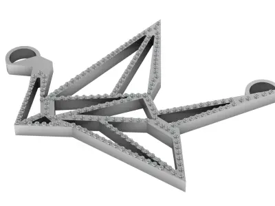 UNIQUE FASHION PENDANT 3D PRINTABLE MODEL 3D print model