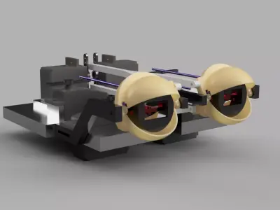 Animatronic Eye structure 3D print model