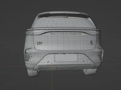 BYD Tang DM 2022 low poly  3D model