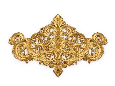 Classic decor ornament carved 49 3D model