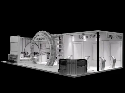 Booth Exhibition Stand a120 3D model