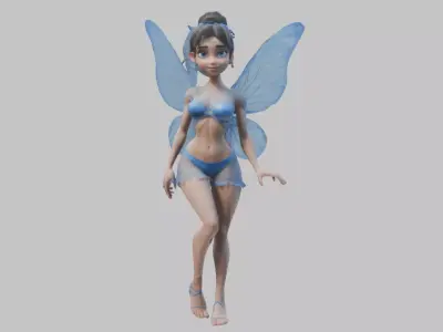 3D Fairy Model Low-poly 3D model