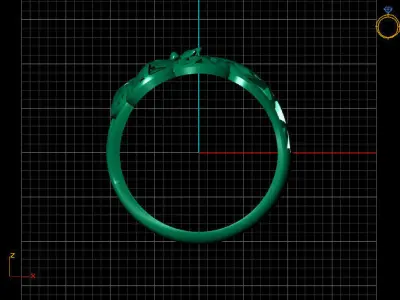 Fancy Womens Rings Plain Rings Ready STL 3DM Models Rings 3D print model 35