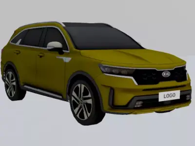KIA SORENTO LOWPOLY Low-poly 3D model