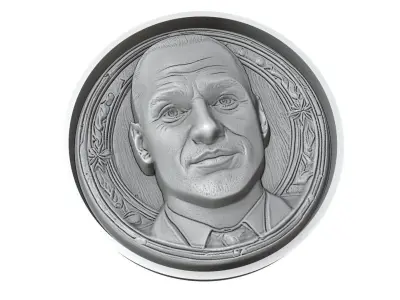 Wesley Sneijder Footballer Medallion 3D print model