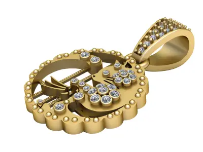 LUXURY DESIGNING PENDANT 3D PRINTABLE MODEL 3D print model