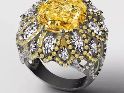 ring  female 3D print model