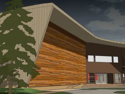 Recreation building 3D model