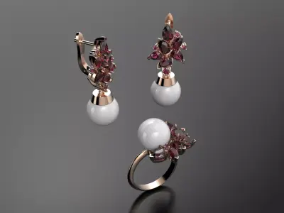New pearls set  3D print model