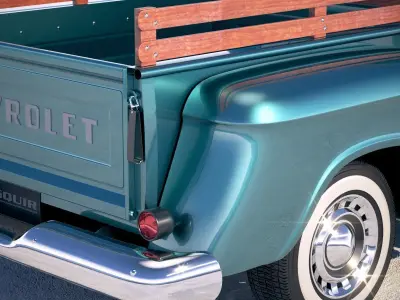 Chevrolet Pickup CG 1957 vray 3D model