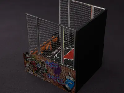 Urban Arcade Basketball Game 3D model