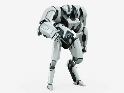 BATTLE DROID SYRIOS-D Rigged for Unreal Engine - Unity - MIXAMO 3D model