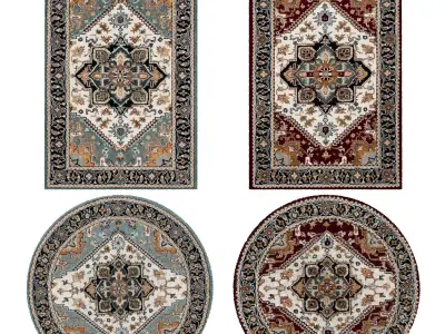 Rugs No 4 Low-poly 3D model