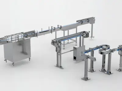 Flexible conveyor line Assembly  3D model