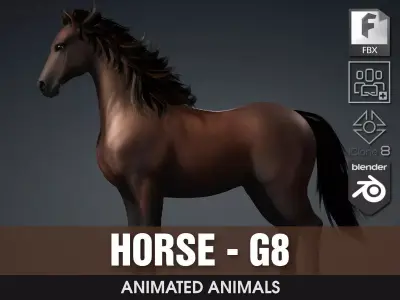 Horse-G8 3D model