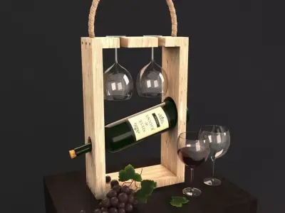 Decorative Wine Free 3D model
