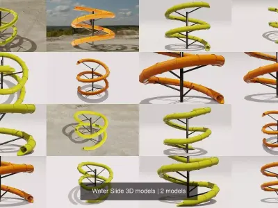 Water Slide 3D models 3D Model Collection