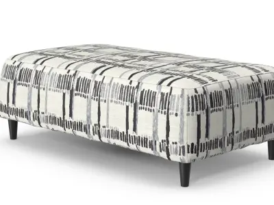Accent Ottoman Low-poly 3D model