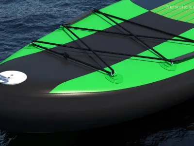 Inflatable Stand Up Paddle Board 3D model